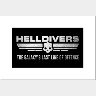 Helldivers Battle Worn Textured "The Galaxy's Last Line of Offence" Posters and Art